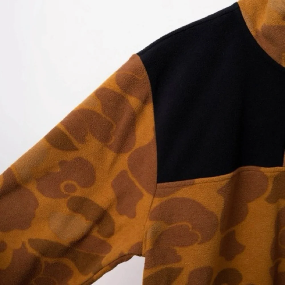 The North Face T Snap Jacket. Fall Brown Camo Pullover​